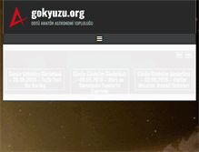 Tablet Screenshot of gokyuzu.org